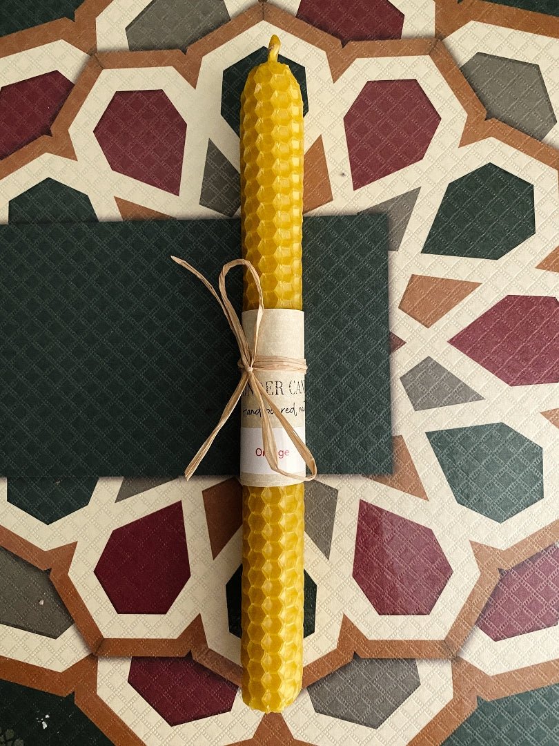Russian Traditional Candles, Beeswax Orange - Wonder Candles