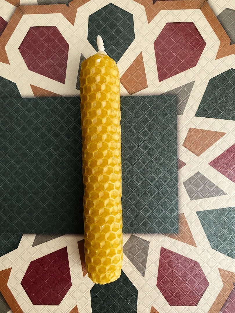 Set of 2 Russian Traditional Candles, Beeswax Orange - Wonder Candles