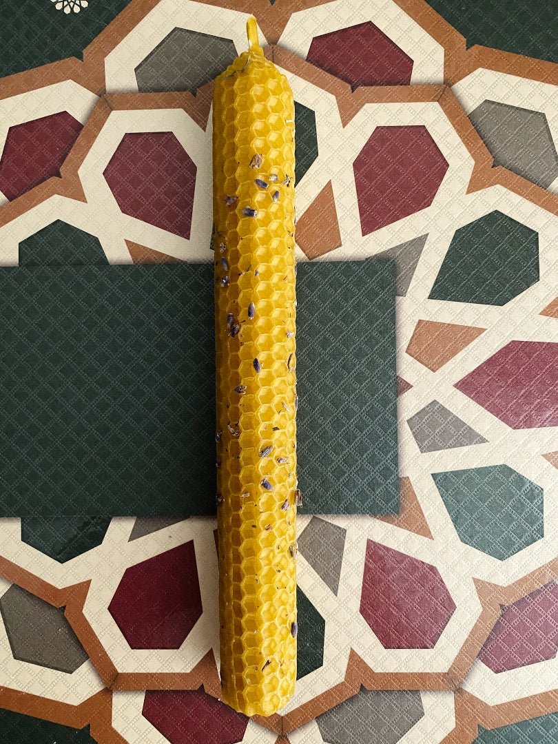 Russian Traditional Candles, Beeswax Lavender - Wonder Candles