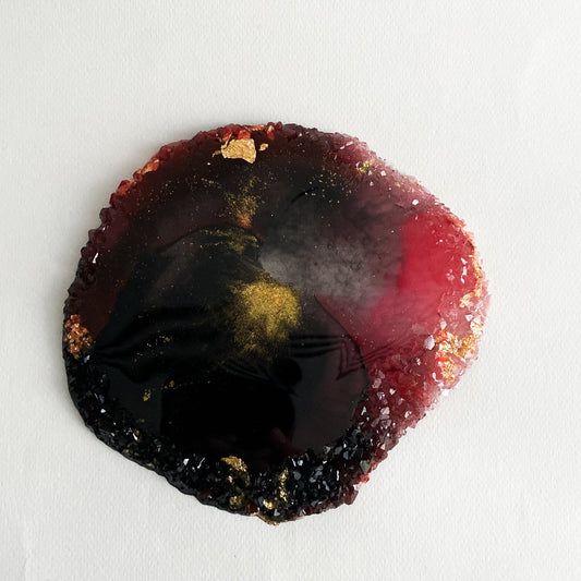 Resin Coaster, Pomegranate Collection - Wonder Candles
