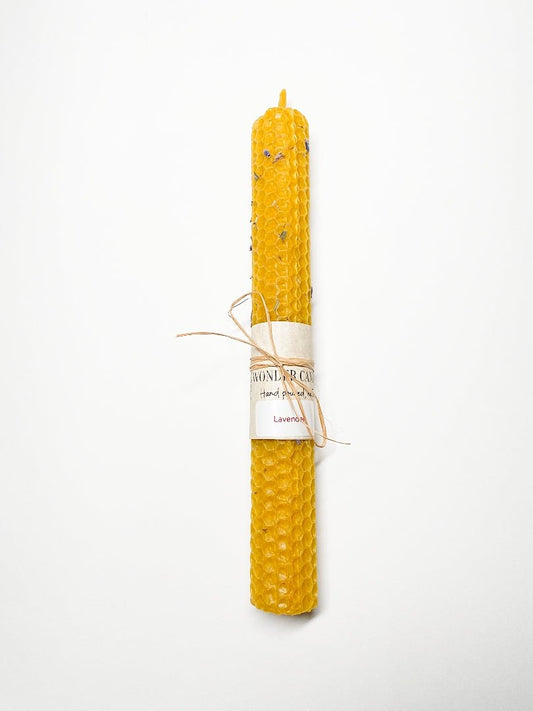Russian Traditional Candles, Beeswax Lavender - Wonder Candles