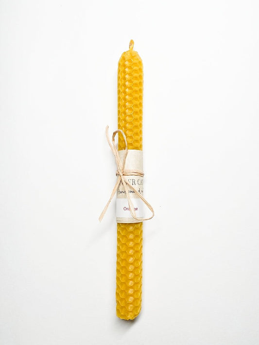 Russian Traditional Candles, Beeswax Orange - Wonder Candles