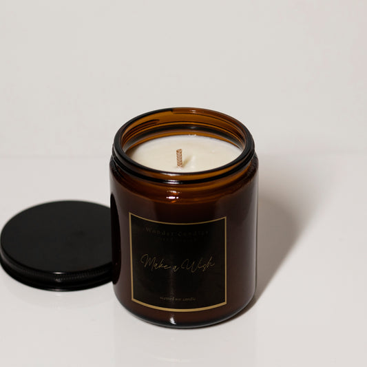 Make a Wish Candle with Hidden Word, Chocolate - Wonder Candles