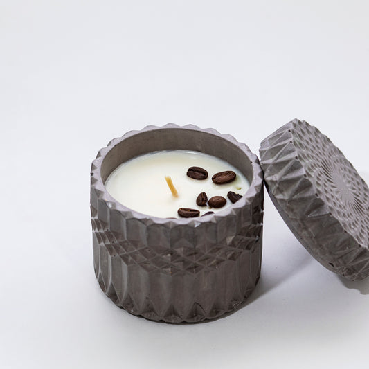 Candle in Stone, Coffee - Wonder Candles