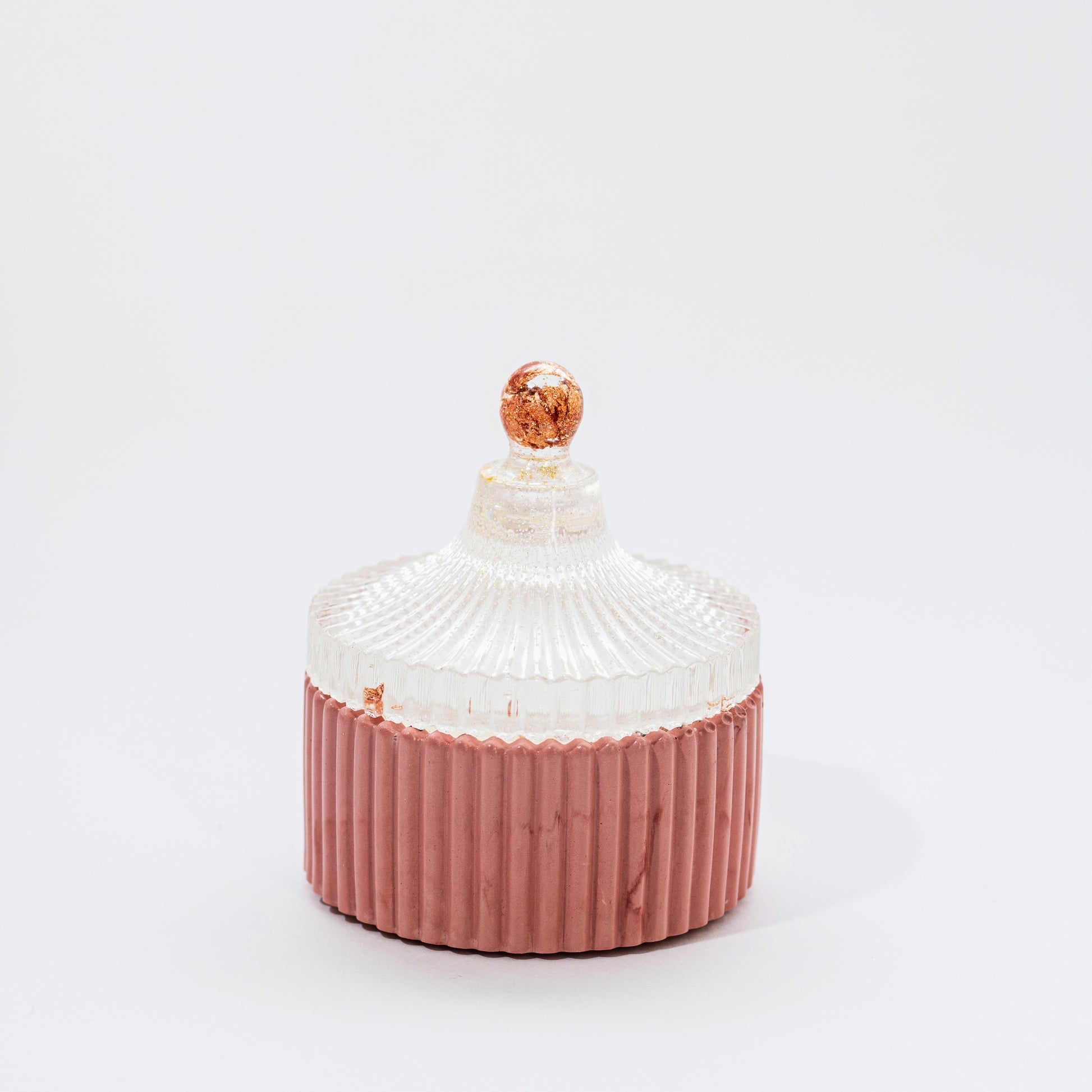 Candle in Stone with Resin Lid, Pomegranate with Citrus - Wonder Candles