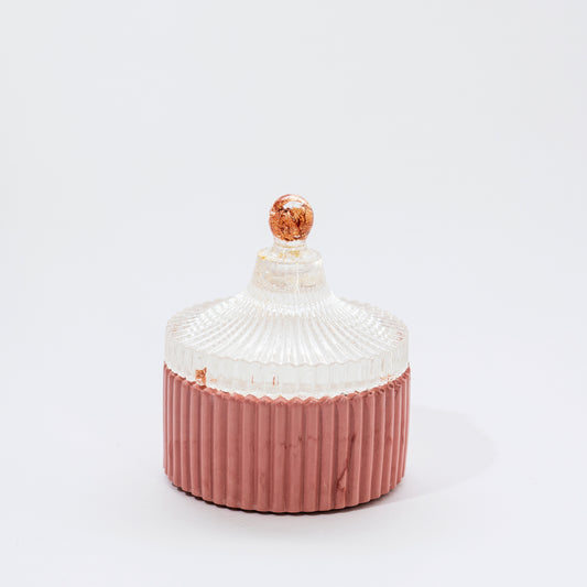Candle in Stone with Resin Lid, Pomegranate with Citrus - Wonder Candles