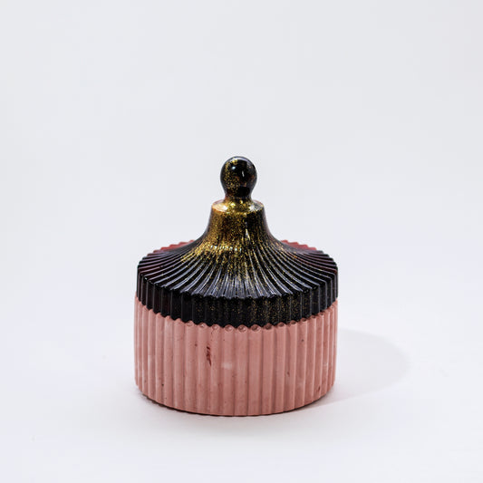 Candle in Stone with Resin Lid, Pomegranate - Wonder Candles