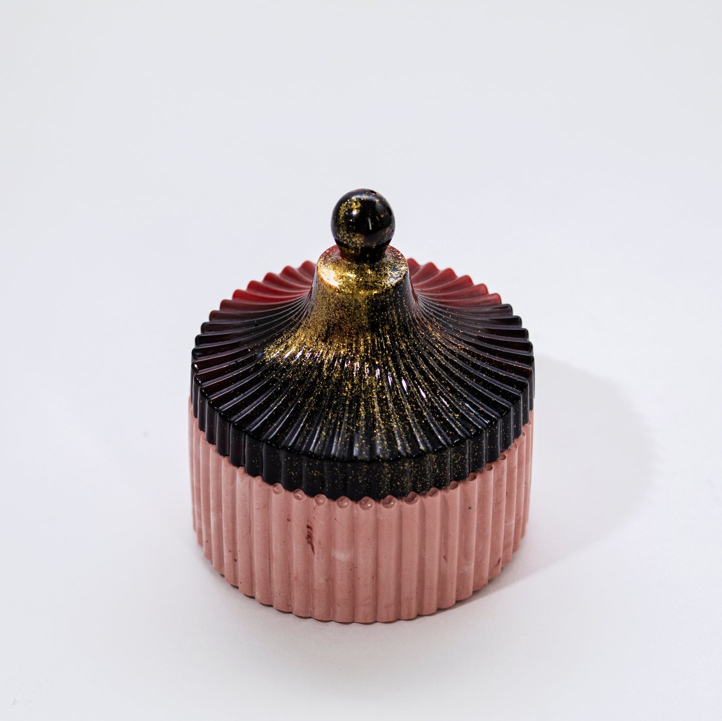 Candle in Stone with Resin Lid, Pomegranate - Wonder Candles