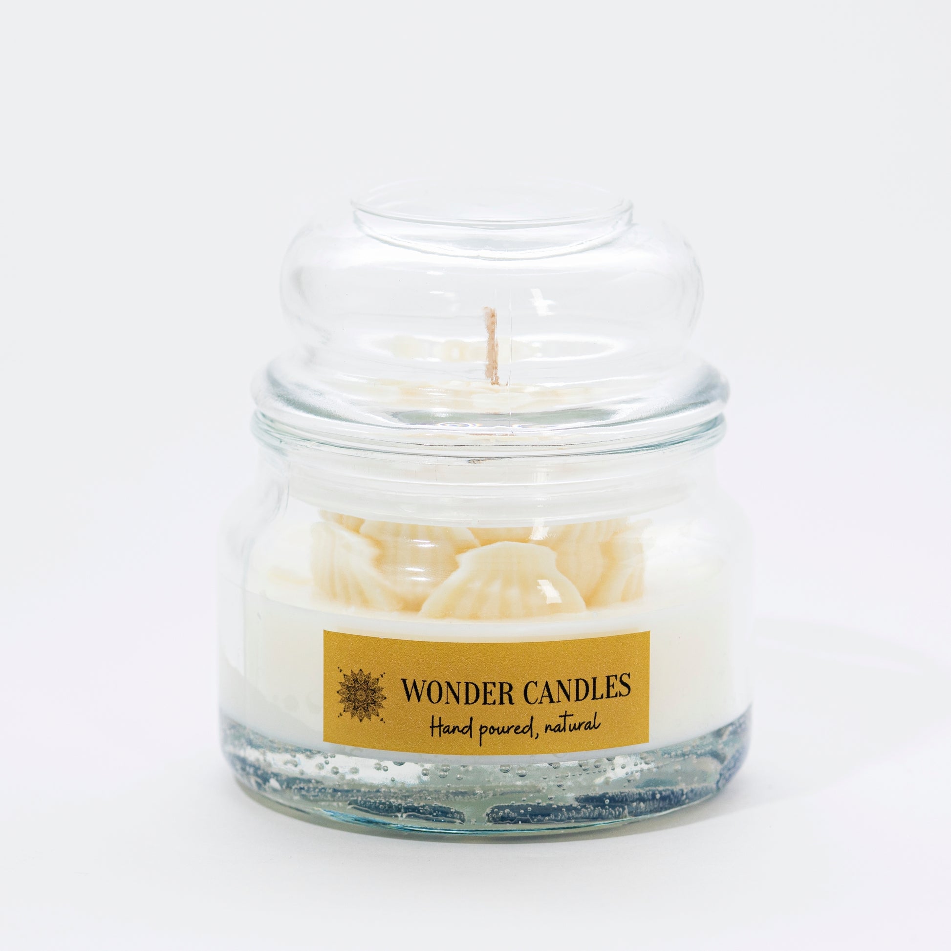 Serenity Candle, Lapis Lazuli, White Honey with Amber - Wonder Candles