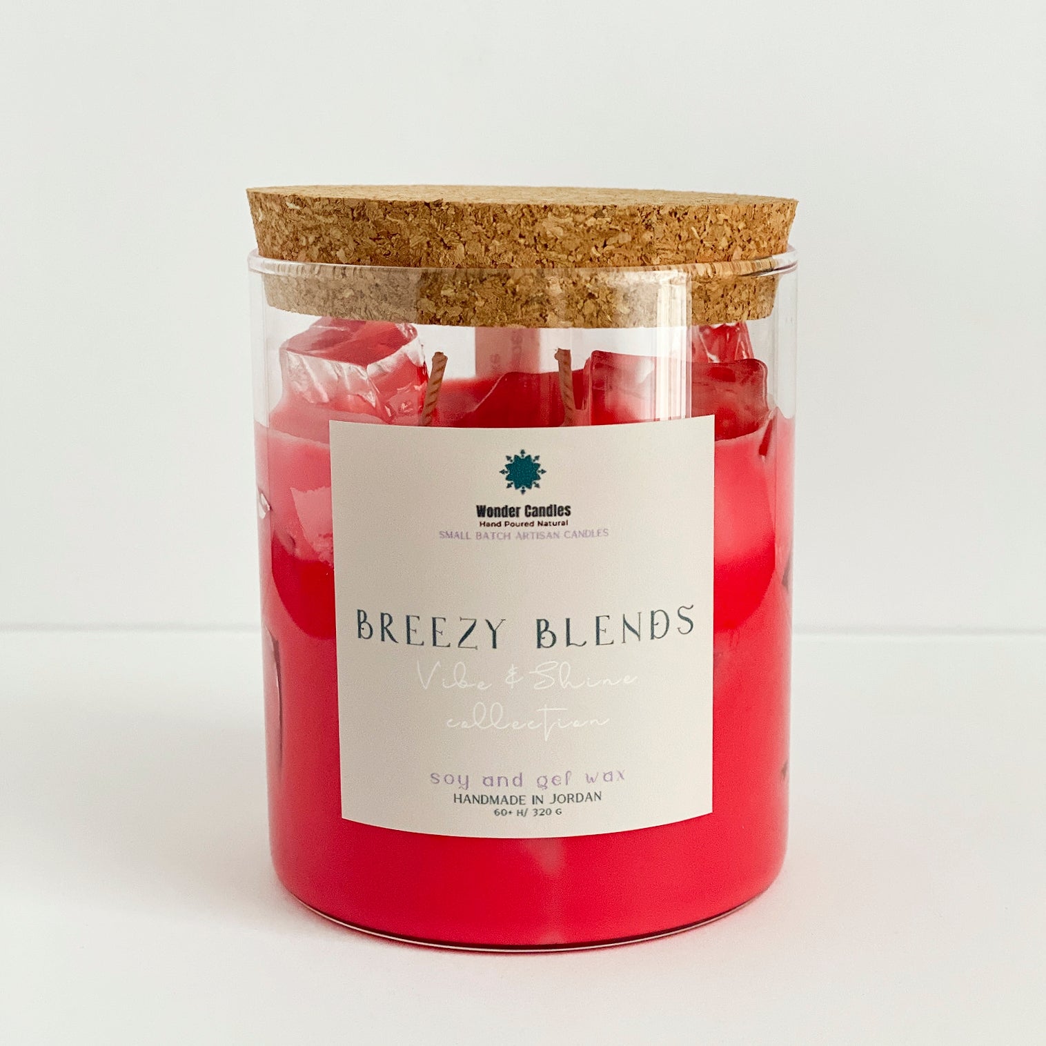 Iced Strawberry Shake Candle, 490ml - Wonder Candles