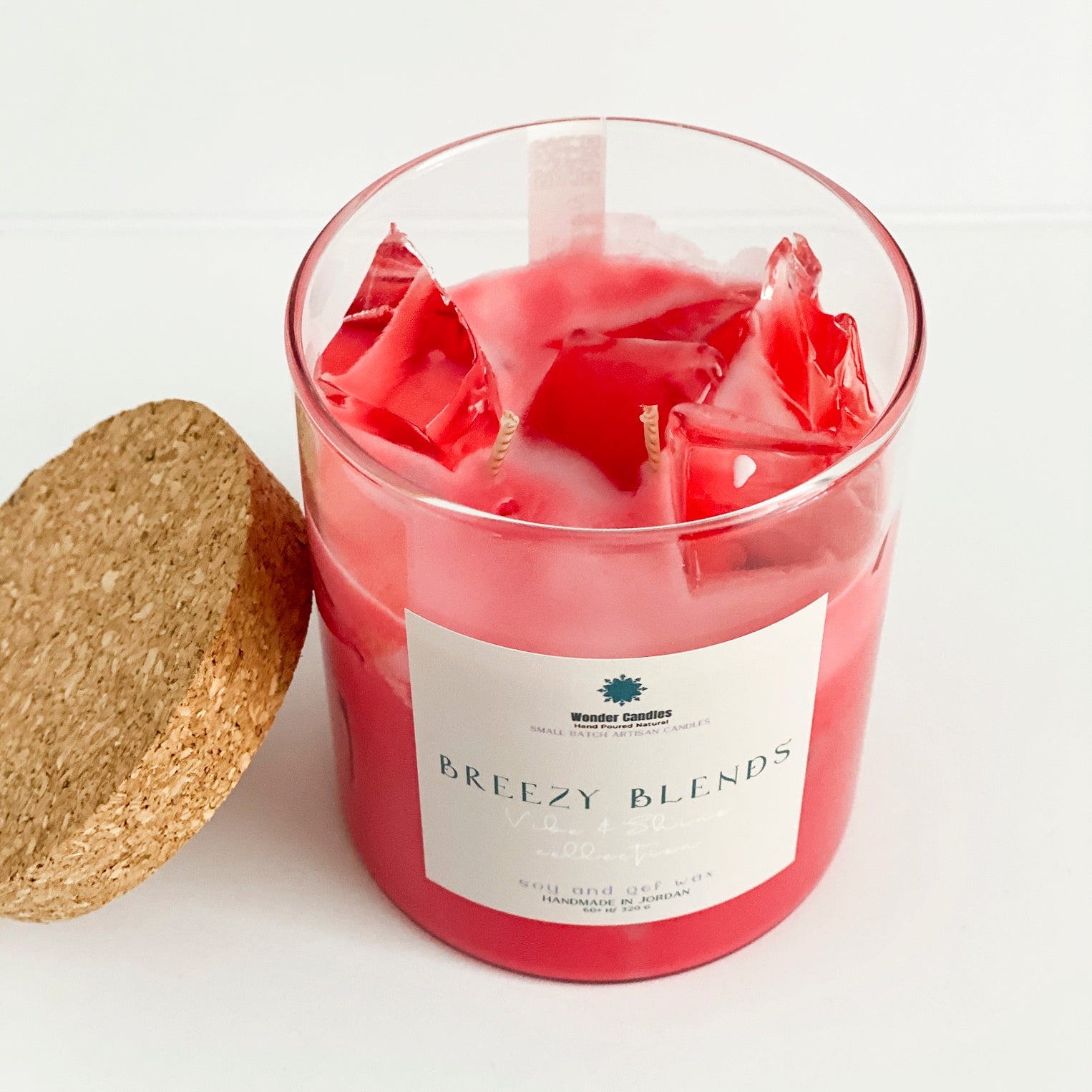 Iced Strawberry Shake Candle, 490ml - Wonder Candles