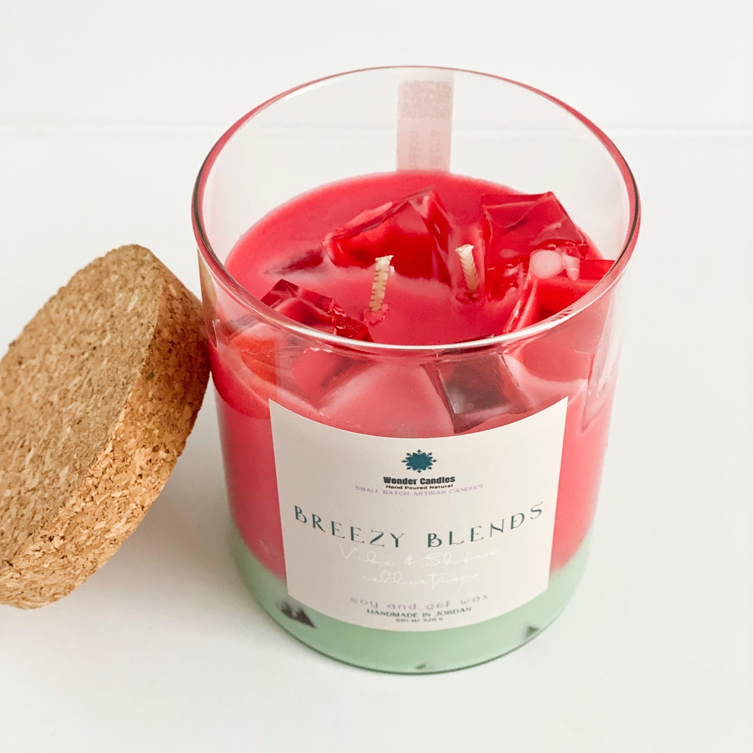 Iced Watermelon Matcha Candle, 490ml - Wonder Candles