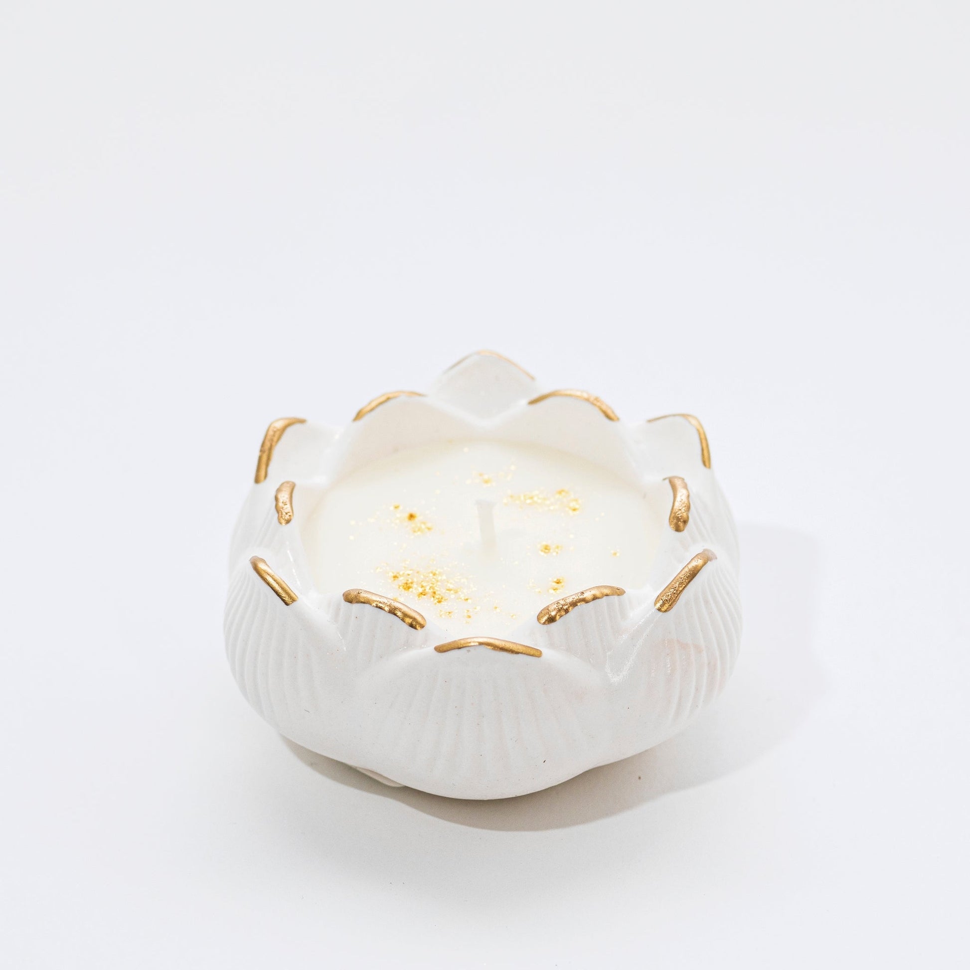 Lotus Candle in Stone, Pomegranate - Wonder Candles