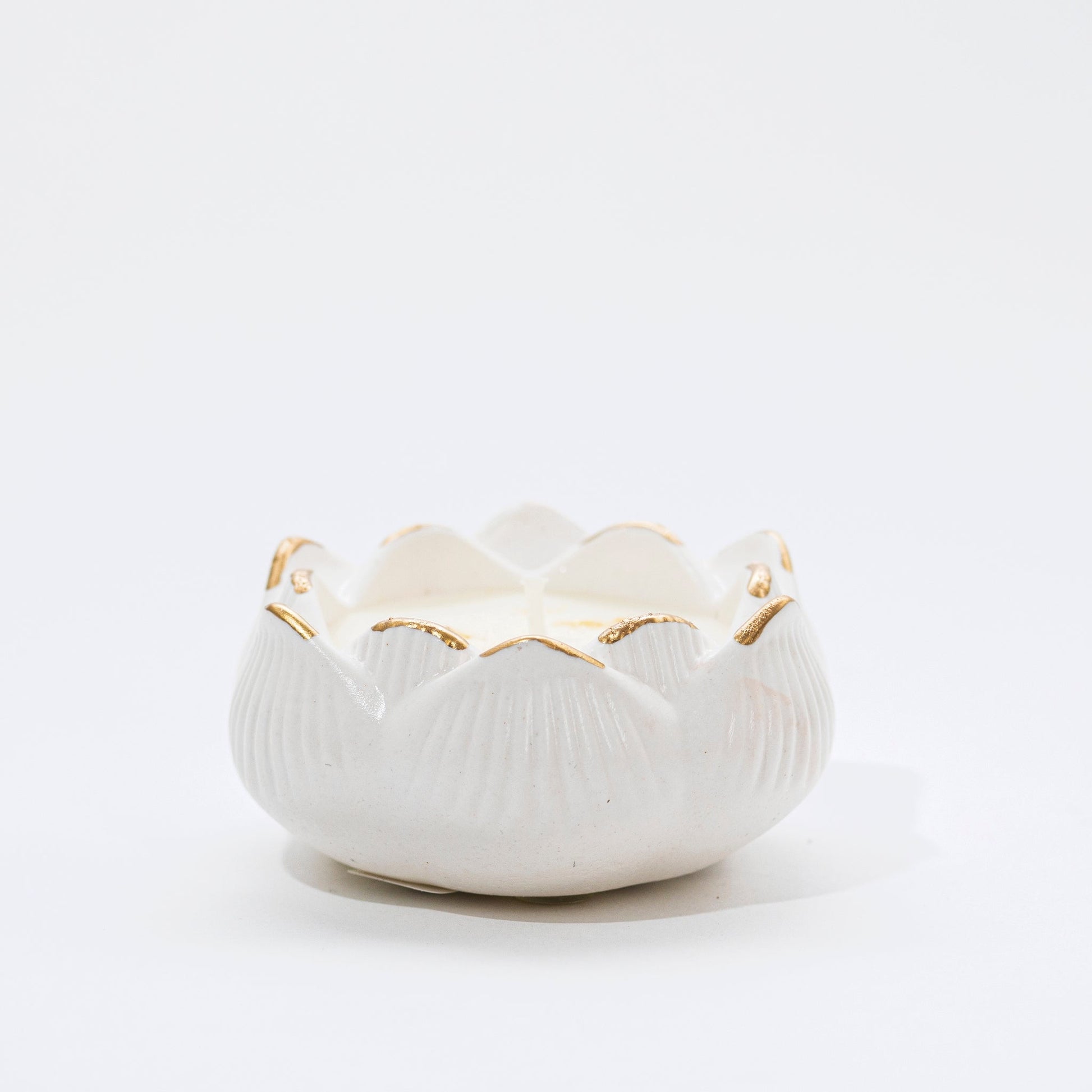 Lotus Candle in Stone, Pomegranate - Wonder Candles