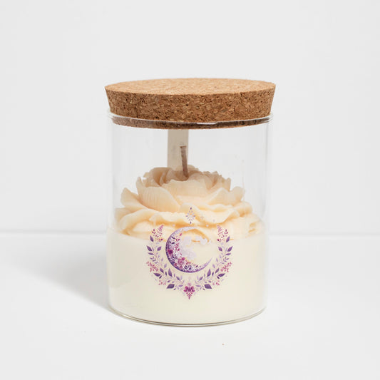 'Moonlight' Collection Candle in big Jar, Citrus with Sage, 280ml - Wonder Candles