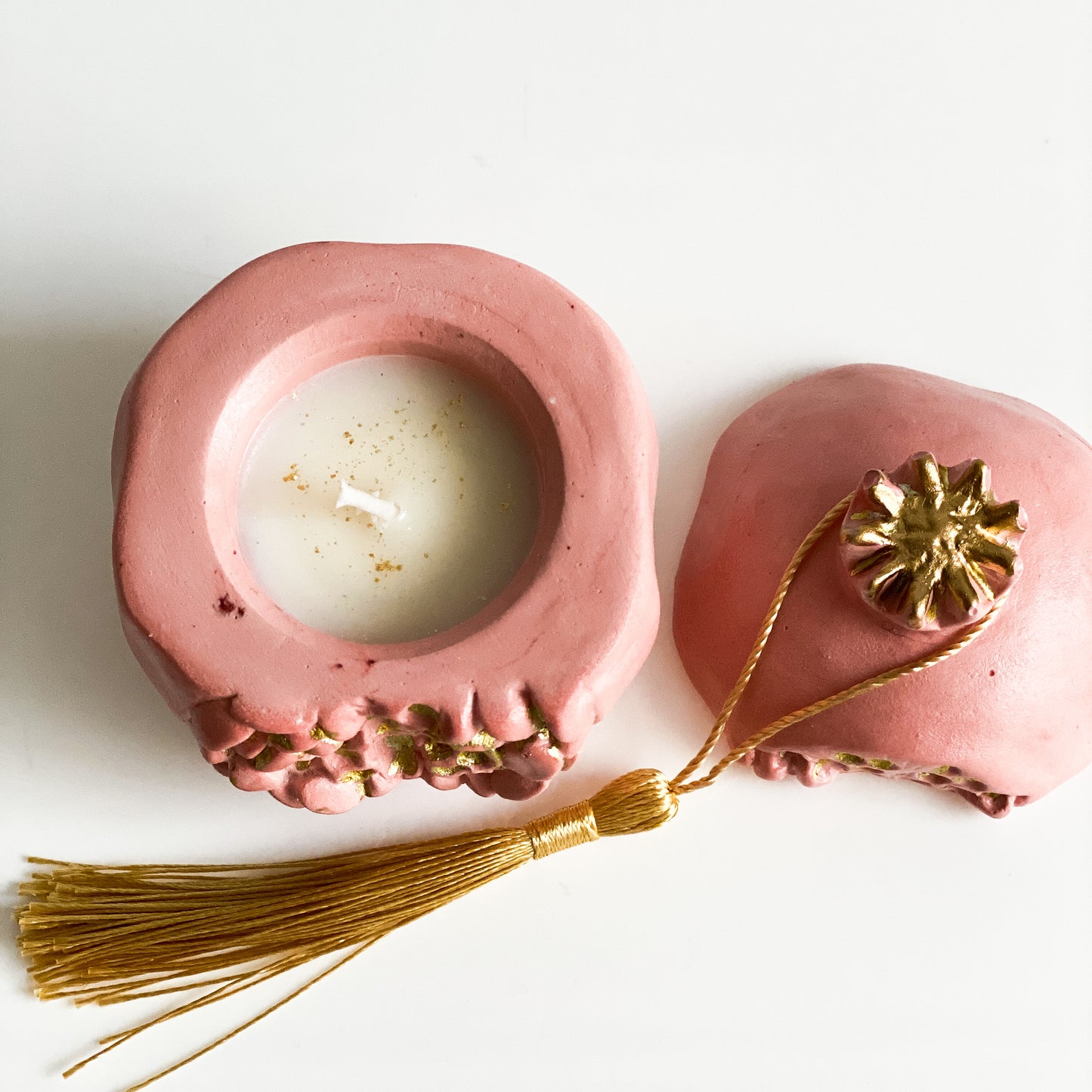 Pomegranate Candle in Stone, Pomegranate - Wonder Candles