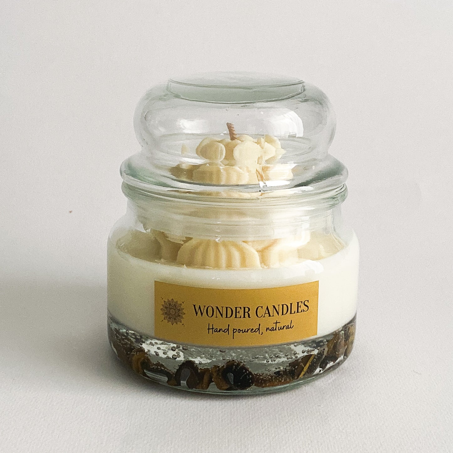 Serenity Candle, Tiger Eye, Rose Water, Coffee with Musk - Wonder Candles