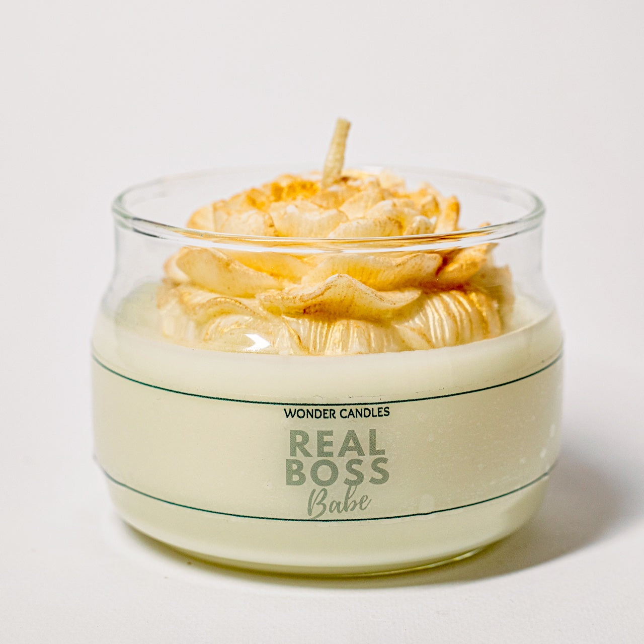 ‘Real Boss Babe’ Candle in Big Jar, Orchids - Wonder Candles