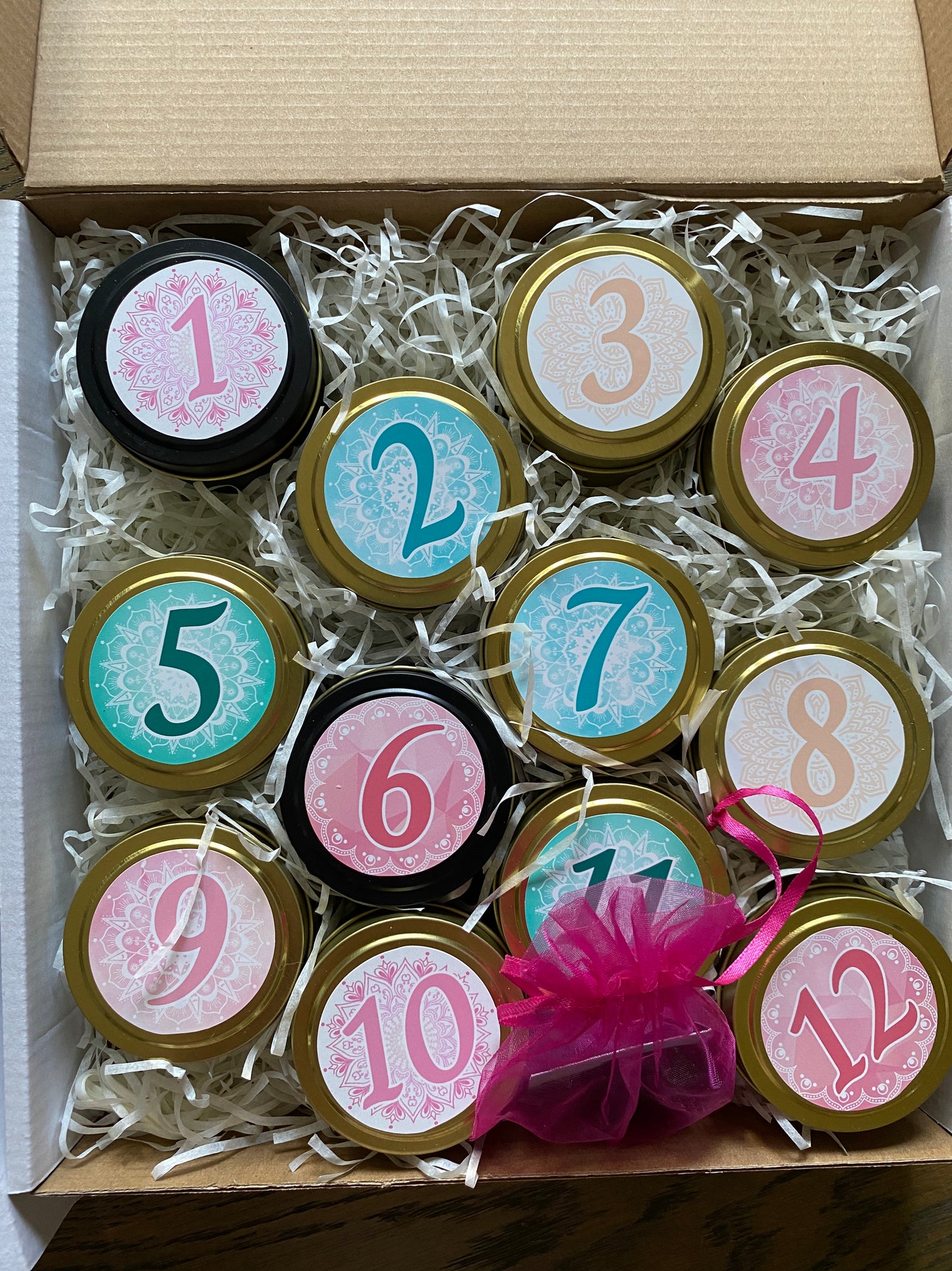 12 Days of Healing Candle Set, Holiday Edition - Wonder Candles