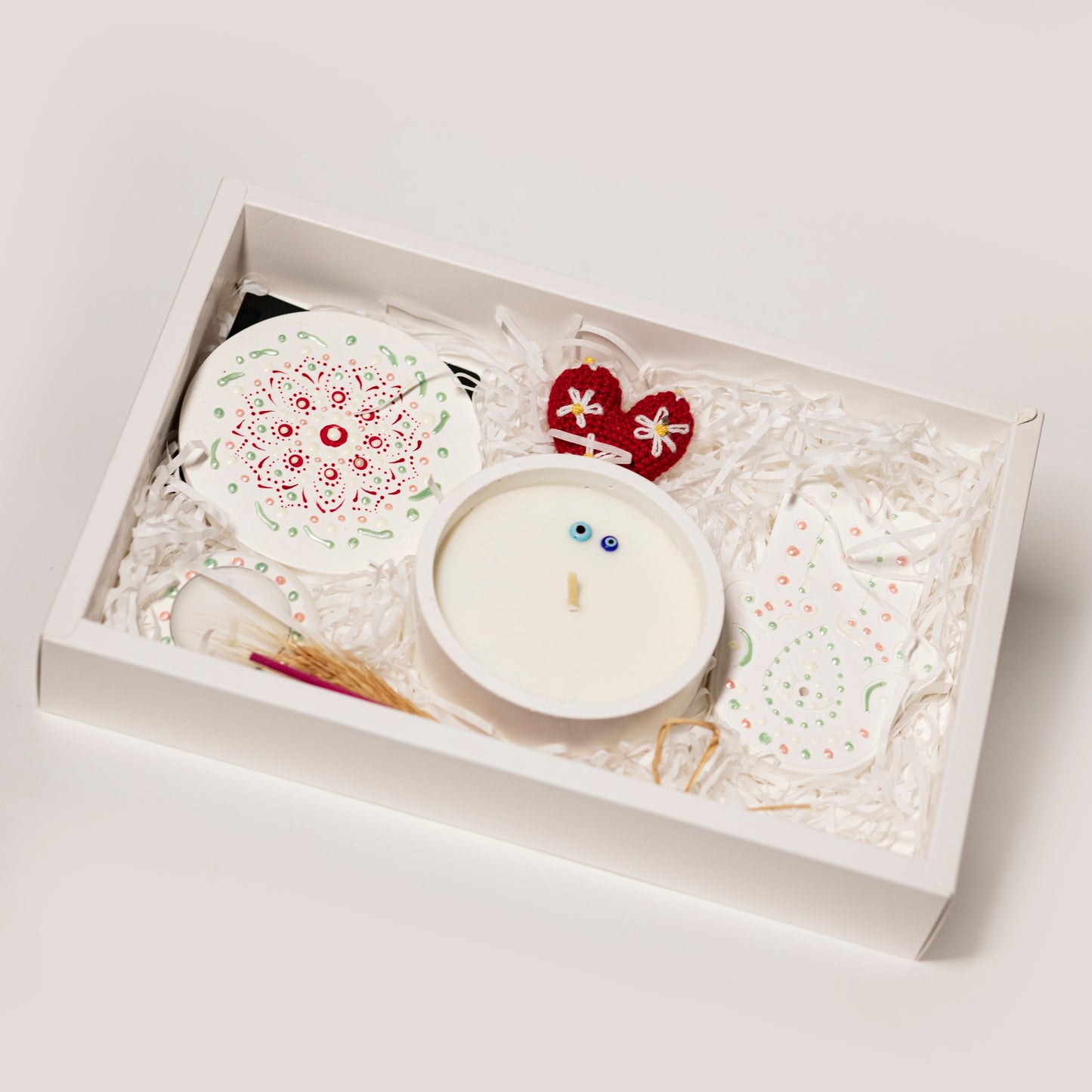 Gift Box with Candle in Stone