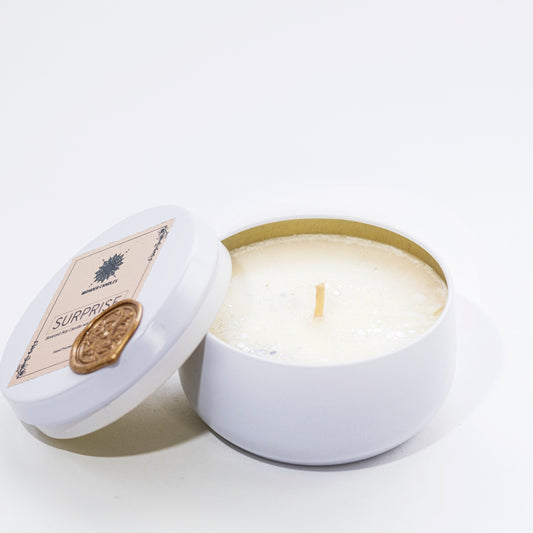 'Surprise' Candle with Accessory Gift, Cinnamon