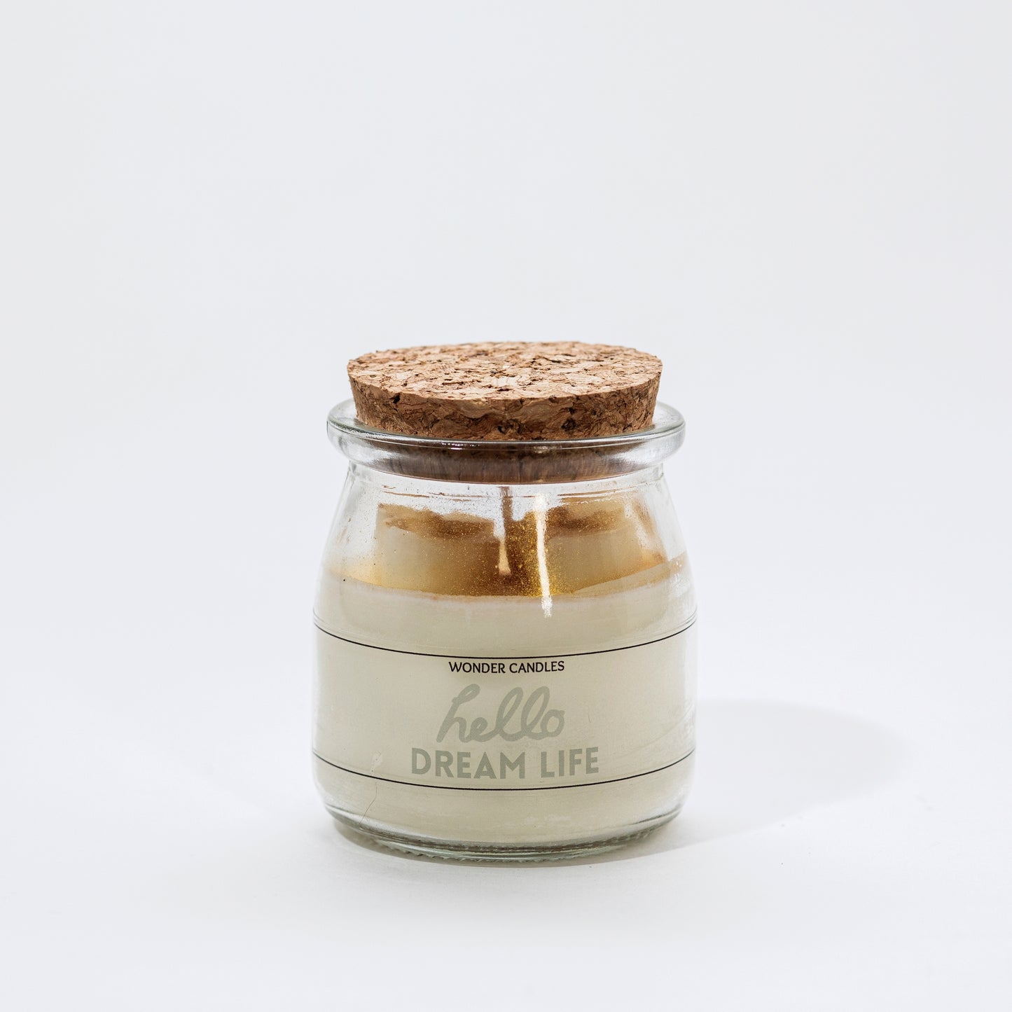 ‘Hello Dream Life’ Candle in Small Jar, Coffee - Wonder Candles