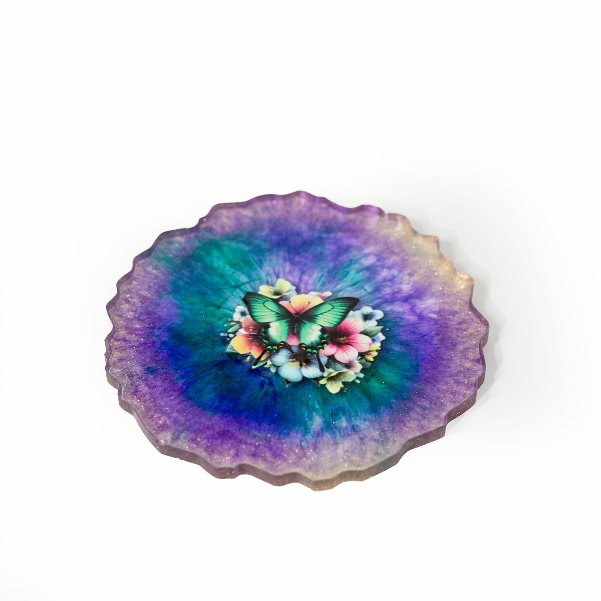 Resin Coaster, Double - sided, Lavender Collection - Wonder Candles