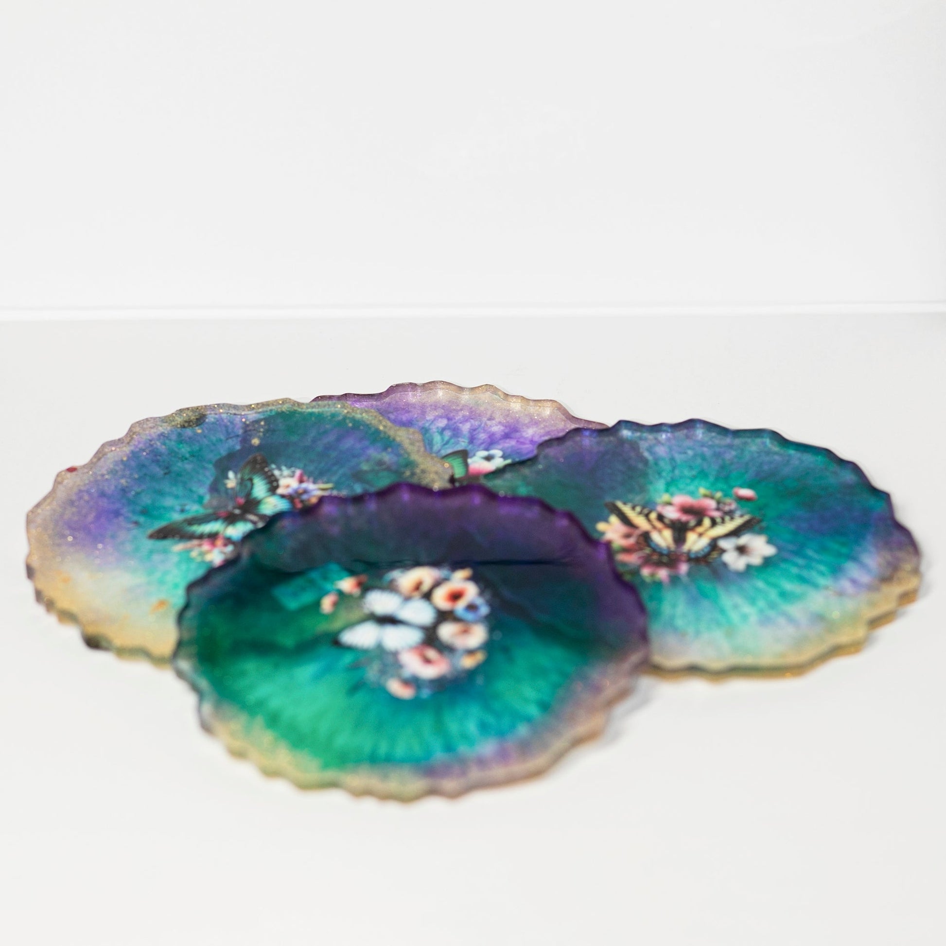 Resin Coaster, Double - sided, Lavender Collection - Wonder Candles