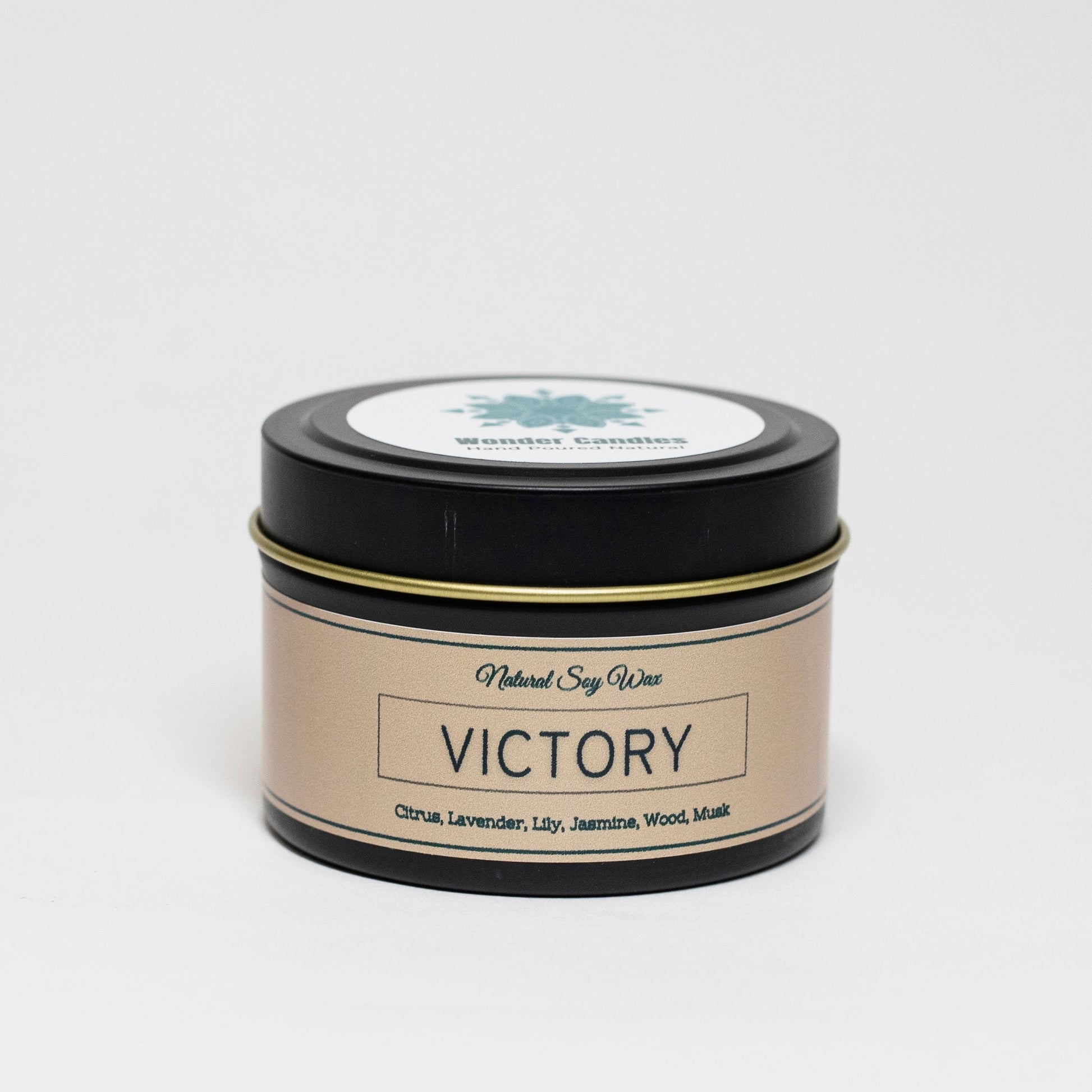'Victory' Candle from 'Balance' Collection, Citrus with Flowers and Musk, 130ml - Wonder Candles