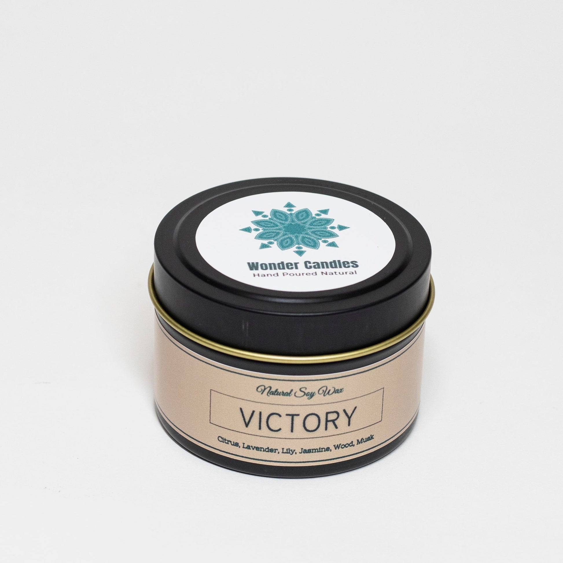 'Victory' Candle from 'Balance' Collection, Citrus with Flowers and Musk, 130ml - Wonder Candles