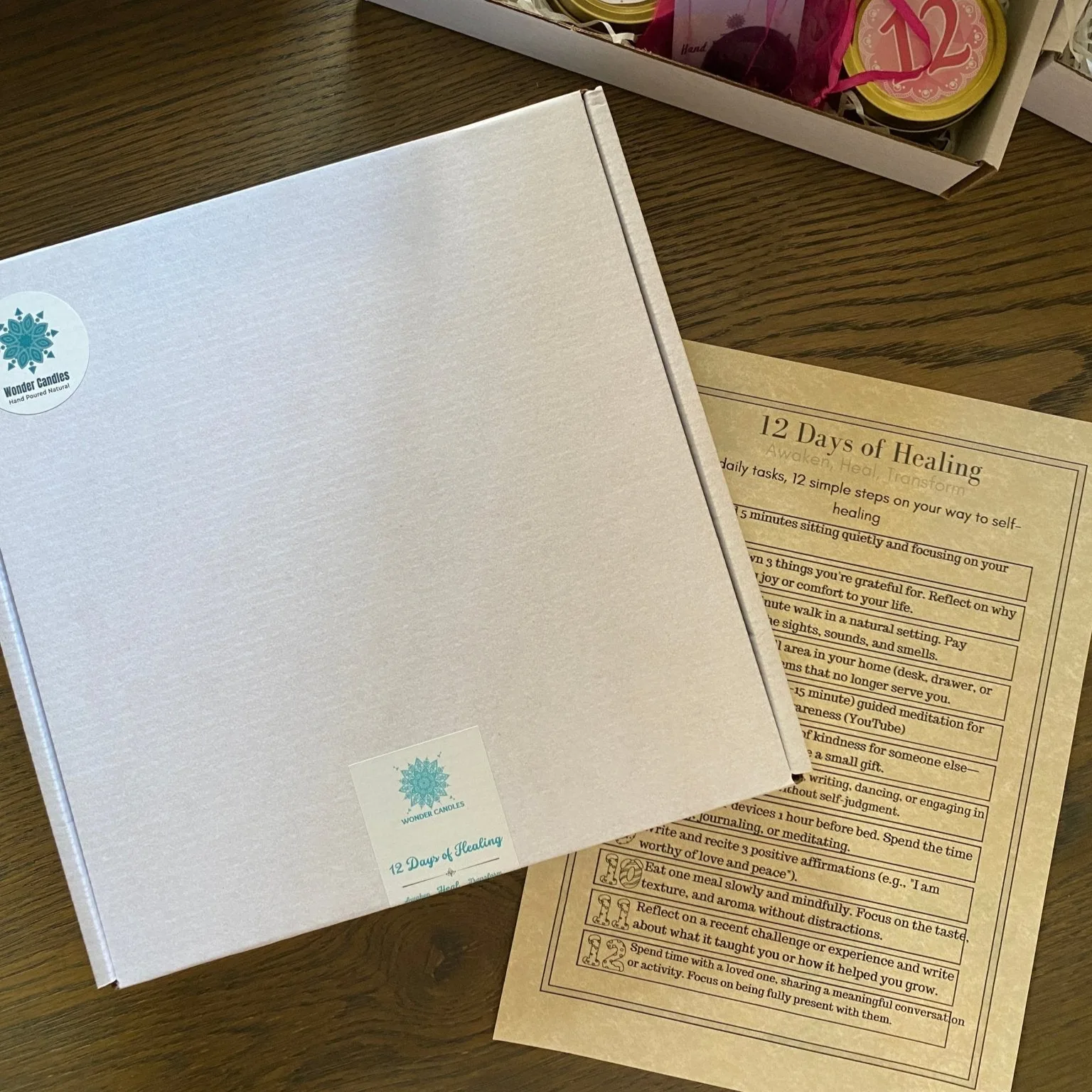 12 Days of Healing Candle Box