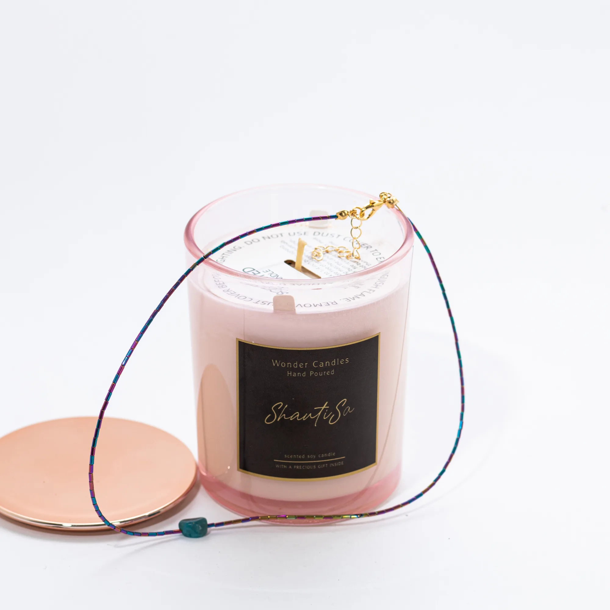ShantiSa Candle with Necklace, 200ml