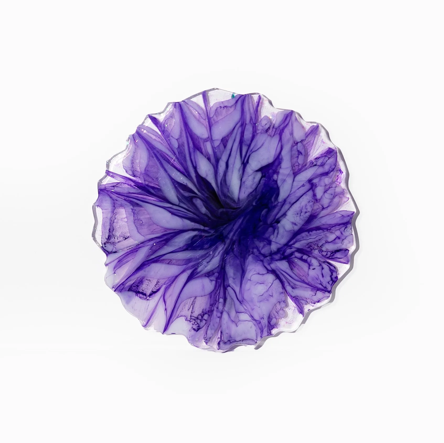 Resin Coaster, Double-sided, Lavender Collection