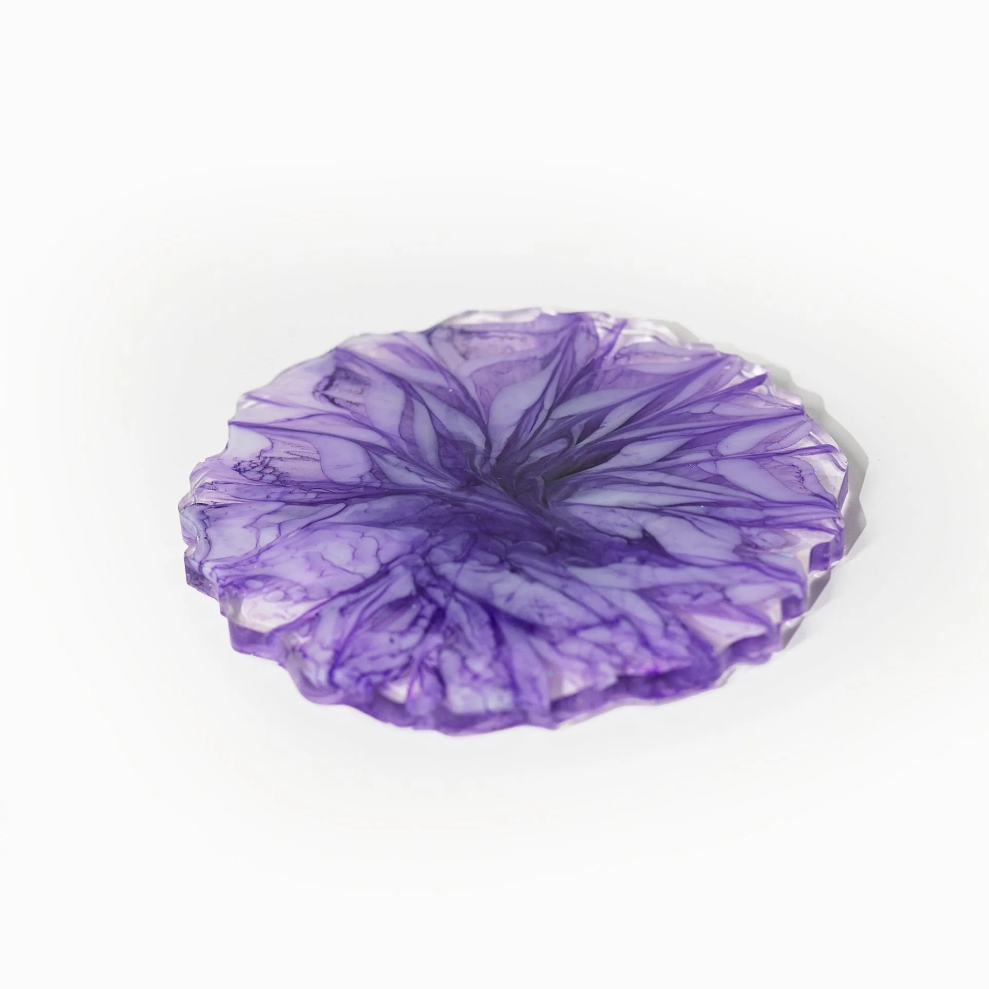 Resin Coaster, Double-sided, Lavender Collection