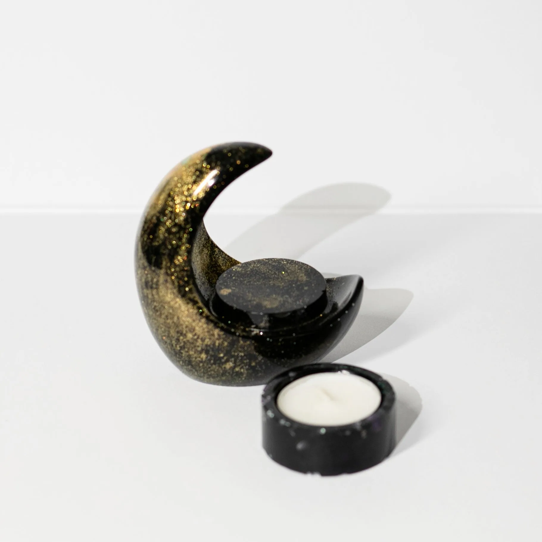 Moon Tea light Holder 2-piece Set