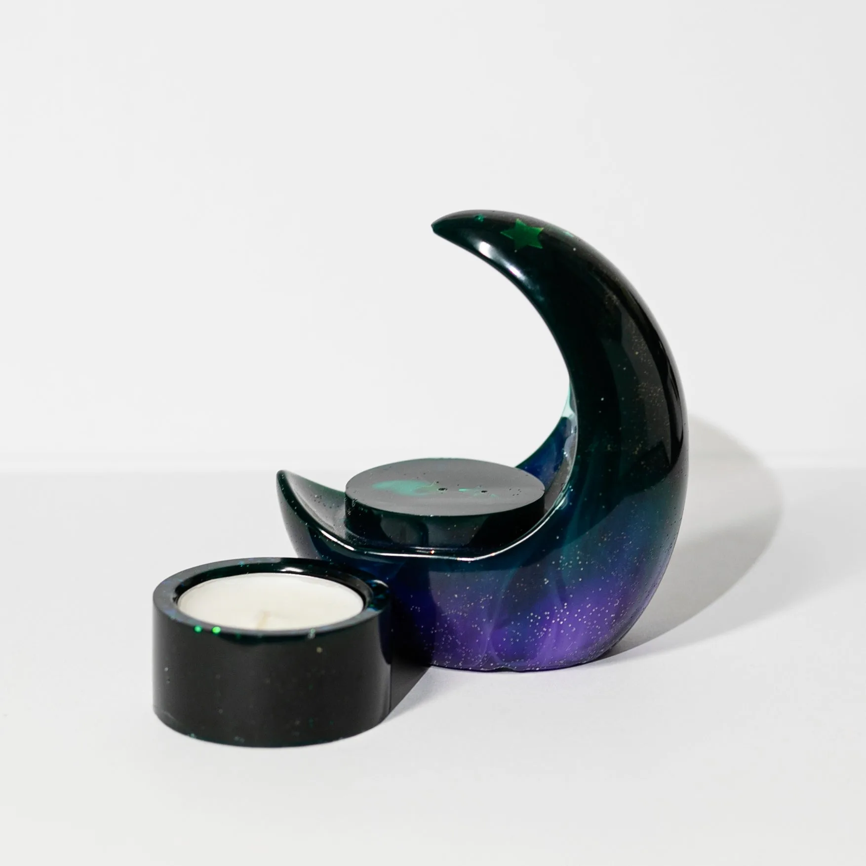 Moon Tea light Holder 2-piece Set